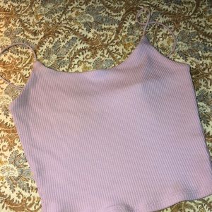 light purple garage cropped tank - size xs